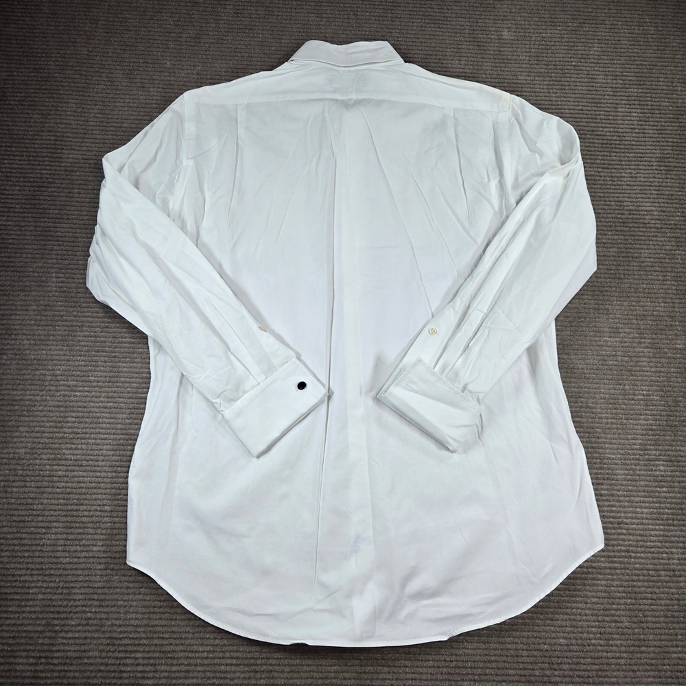 Polo Ralph Lauren Mens 16-33 White Regent Classic Fit French Cuff Dress Shirt - Picture 7 of 9